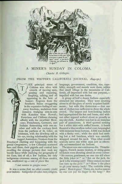 A Miner's Sunday, 1849. vist0005c